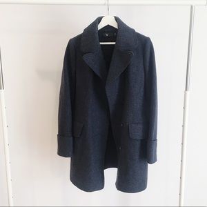 Uniqlo x Jil Sander Navy Wool Winter Coat, M